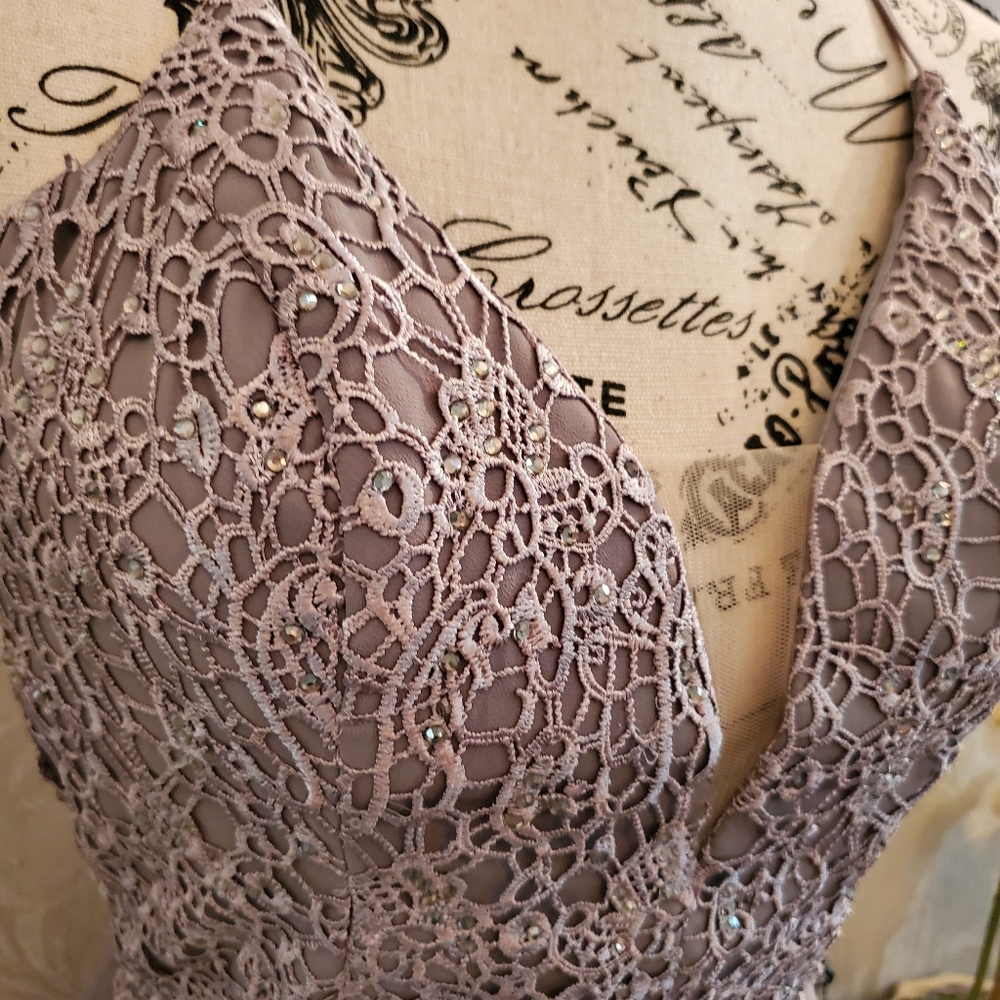 ALYCE Paris NWT Hand Beaded Gown - Picture 6 of 16